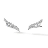 Vela French Cut Pavé Double Row Diamond Climber Earrings - Dracakis Jewellers